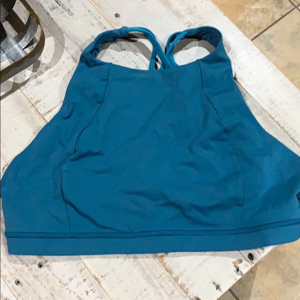 ONLY THE ; Blue Lululemon Sports Bra - Picture 3 of 4